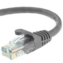 Cat5e UTP Câble de cordon Ethernet RJ45 15 pieds gris